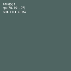 #4F6561 - Shuttle Gray Color Image